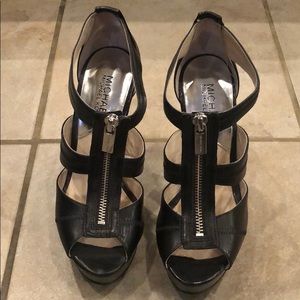 MICHAEL Michael Kors Black Peep Toe Platform